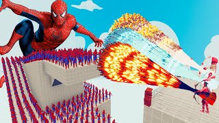 100x SPIDER-MAN + 2x GIANT vs 3x EVERY GOD - Totally Accurate Battle Simulator TABS