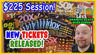 NEW TICKETS RELEASED! 5X 10X 20X 50X High Roller from the New Hampshire Lottery #gambling #lottery