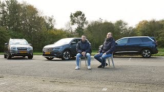 ANWB Triotest Peugeot 5008 vs Opel Grandland X vs Subaru Forester 2017