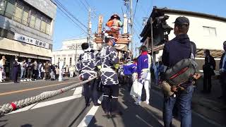 ここで休憩に入ります〜　上宿 山車の特別曳き廻し　2022年5月3日　千葉県香取市佐原にて　 00027