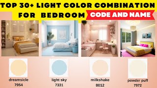 2024 Interior Design Trends |Top 30+ Asian Paints Light Colour Combination With Code For Bedroom |