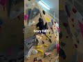 Scary climbing face plant😱 #bouldering #climbing #fail #fall