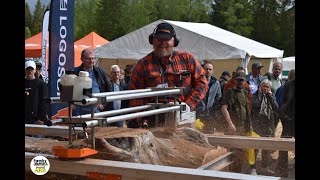 Elmia Wood 2022 I Logosol's portable sawmills in action