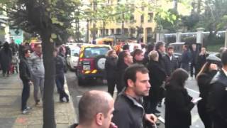 Manifestation de soutien aux pompiers agressés à Ajaccio