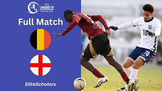 Full Match Belgium vs England | U19 Euro Championship Qualifier | 19/11/24