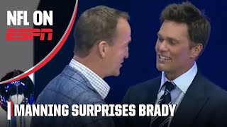 Peyton Manning surprises Tom Brady at Patriots HOF induction | NFL on ESPN