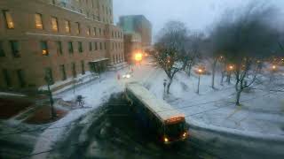 Winter Storm Timelapse 20240110 - King Sq.  Saint John, NB, Canada