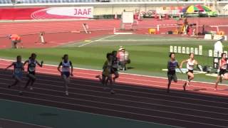 2012年第43回ジュニアオリンピック陸上競技大会 Ｃ女子 100m 予選3組