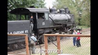 Steam Train Ride Chehalis, WA 06-07-09 in HD