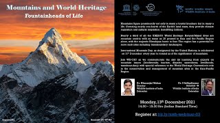 Webinar - "Mountains and World Heritage: Fountainheads of Life"