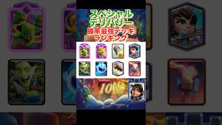 スペシャルデリバリー勝率最強デッキランキング‼️ 【クラロワ】 #shorts #クラロワ