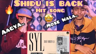 SYL (Official Video) SIDHU MOOSE WALA l syl song reaction l Syl sidhu new song reaction l