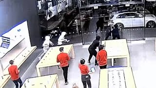 Watch an Apple store get robbed in 12 seconds | CNBC International