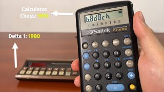 Saitek Calculator Chess (1992) vs. Scisys Delta 1 (1980) Chess Computer -- Gadgetify