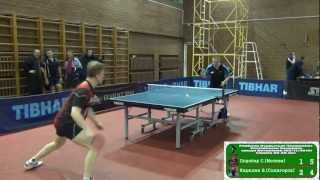 Sergey PODOBED vs Vladimir KARKLIN Raubichi, Belarus Open Championship 2012 Table Tennis