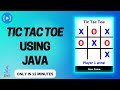 Tic Tac Toe Game using Java Full Project