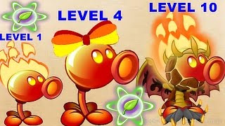 Fire Peashooter Pvz2 Level 1-4-10 Max Level in Plants vs. Zombies 2: Gameplay 2017