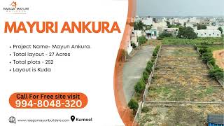 Best budget open plots in kurnool | Mayuri Ankura| Raagamayuribuilders