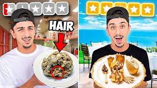 Eating ONLY 1 Star VS 5 Star Food - Budget Challenge