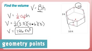 Geometry Points: The Volume of a Regular Hexagonal Prism