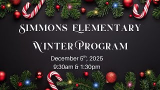 Simmons Elem. Winter Program AM