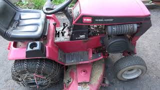 315 Wheel Horse Garden Tractor fixed , Shuts off with key