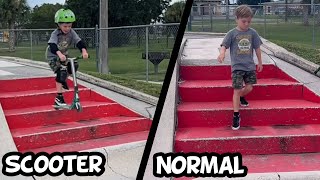 Normal VS Scooter Kids in Real Life