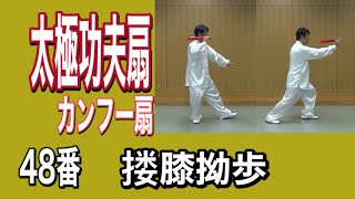 太極拳　太極功夫扇（カンフー扇） ４８番、６段背面右から 　竹内太極拳