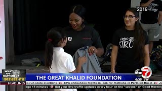 The Great Khalid Foundation to distribute backpacks to Riverside Middle School s