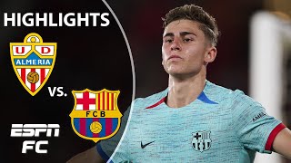 Fermin Lopez nets a brace 🚨 Almeria vs. Barcelona | LALIGA Highlights | ESPN FC