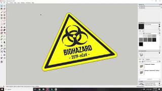 2019-nCoV (BIOHAZARD) - 3D Printed Sign