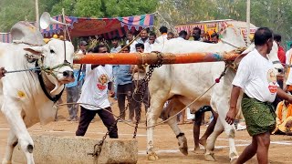 రాంపూర్ మఠం 6 పళ్ళ విభాగం బండలాగుడు పోటీలు 3వ జత భూమా భీమ్ రెడ్డి జడిదొడ్డి అయిజ జోగులాంబ గద్వాల్