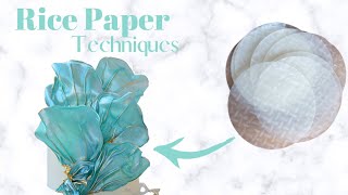 How to use rice paper on CAKE DECORATING | DIY Cake