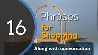 How to Shop in English (16 common shopping phrases with conversation)