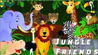 The Wheels on The Bus Song (Animal Version) | Lalafun Nursery Rhymes & Kids Songs | the elephant son