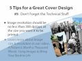 5 tips for a great cover design