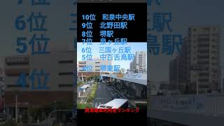 南海電車利用客ランキング