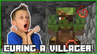 I CURED A ZOMBIE VILLAGER IN MINECRAFT!