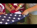 Boy Scouts Fold Flags