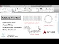 Creating Rectangular Array in Autocad | AutoCAD Polar Array | AutoCAD Path Array | CADable Tutorials