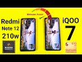 Redmi Note 12 210w vs iQOO 7 Speedtest Shocking Results OMG Dimensity 1080 vs Snapdragon 870