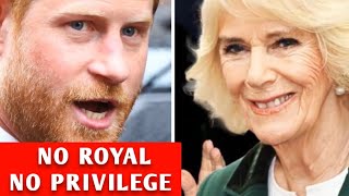 Shocking: Camilla's Outrageous Action Restricts Harry's Access to Royal Properties