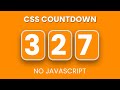 Pure CSS Countdown | CSS Animation | No Javascript