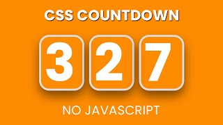 Pure CSS Countdown | CSS Animation | No Javascript