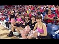 04 19 樂天 vs 味全 中場，rakuten girls及小龍女在看台區帶來精彩的舞蹈表演