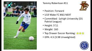 Tommy Robertson all 60 u19 MLS NEXT Goals (Wake Futbol Club - 57 games)