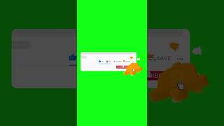 Green Screen Subscribe Button With Like & Share - No Copyright #subscribe #shorts