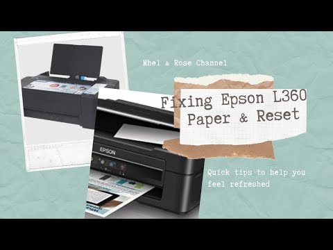 Fixing Epson L360 Paper Jam Reset Youtube