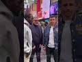 Terence Crawford ice cold stare down of Madrimov in Times Square!