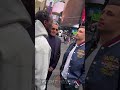 Terence Crawford ice cold stare down of Madrimov in Times Square!